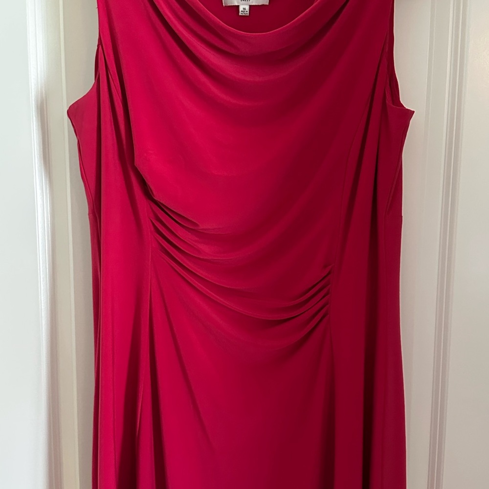 Carmen’s Casual Collection Pink Draped Women's Dress